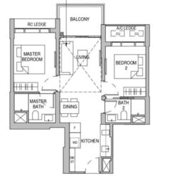 Sceneca Residence (D16), Apartment #557784201